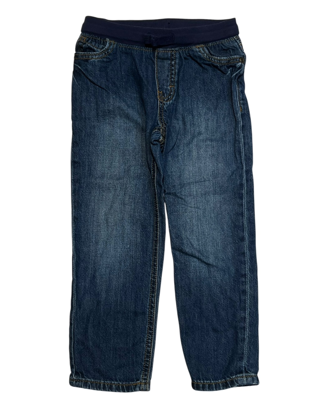 Carter's 4Y Dark Blue Denim Jeans with Elastic Waistband